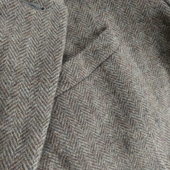 Vintage L.L.Bean Shetland Wool Jacket Brown Insulated Size 50 REG - Picture 7 of 13